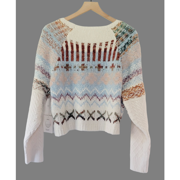 NWT Anthropologie Plush Cropped Pullover Sweater - M/L Petite - Picture 6 of 10